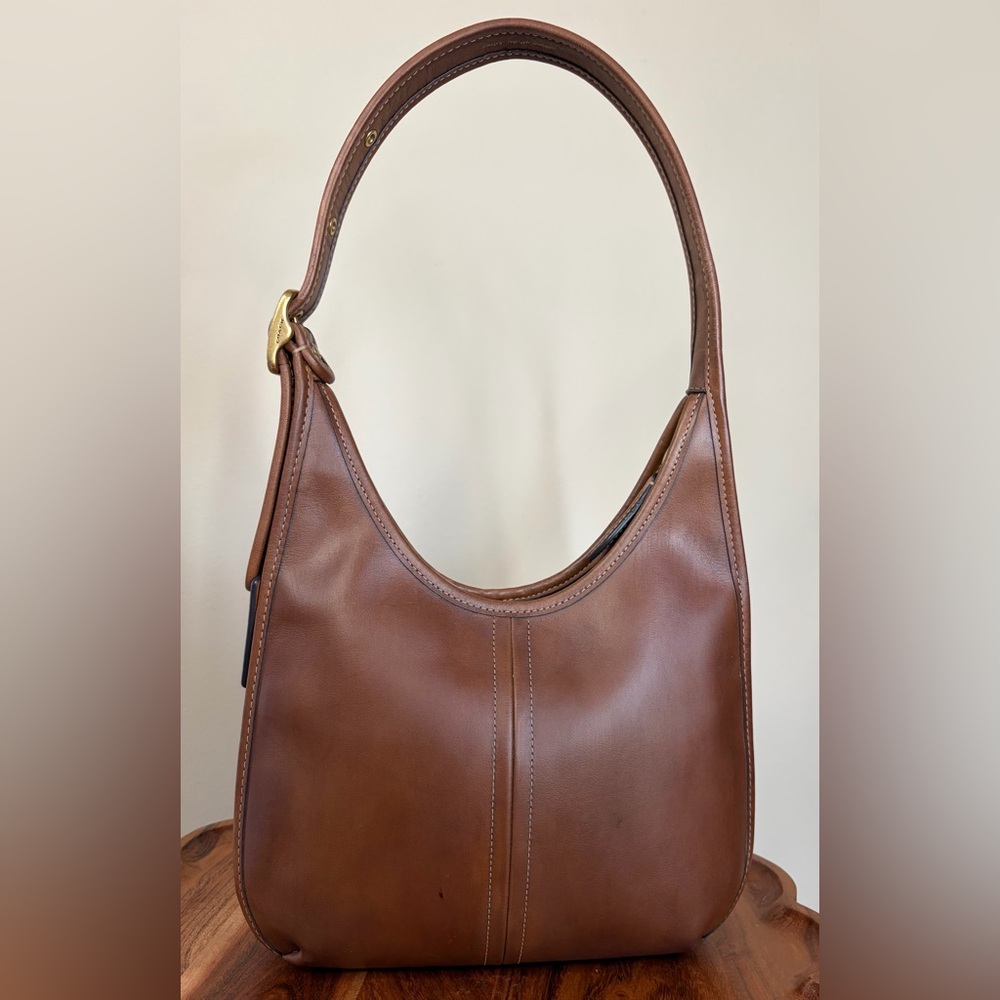 Coach Ergo Shoulder Bag Originals Forever Collection Brown Leather C3855 - Picture 9 of 17